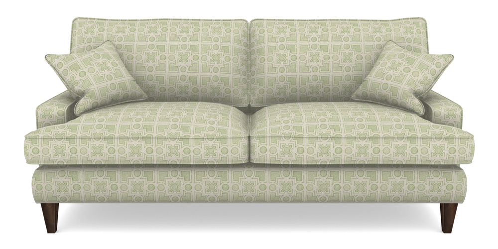 Product photograph of Ingleborough 4 Seater Sofa In Rhs Collection - Small Knot Garden Cotton Weave - Green from Sofas and Stuff Limited