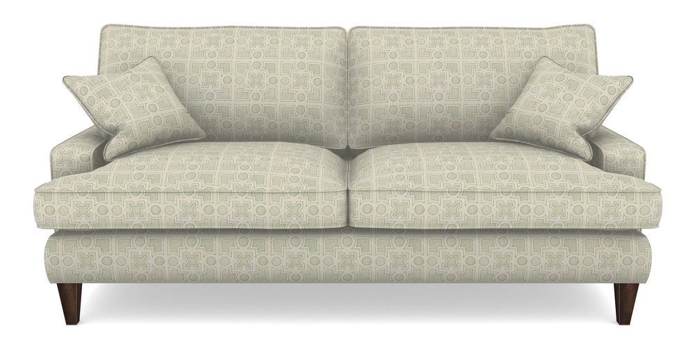 Product photograph of Ingleborough 4 Seater Sofa In Rhs Collection - Small Knot Garden Cotton Weave - Pistachio from Sofas and Stuff Limited