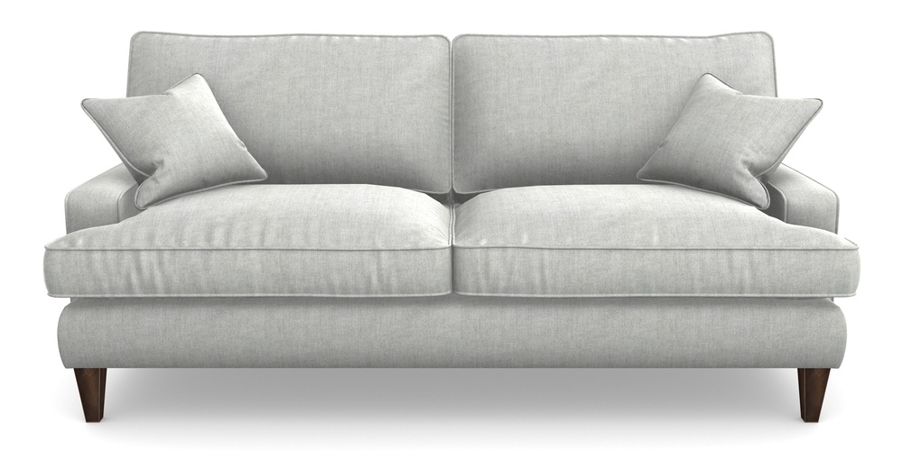 Product photograph of Ingleborough 4 Seater Sofa In Super Soft Velvet - Silver from Sofas and Stuff Limited