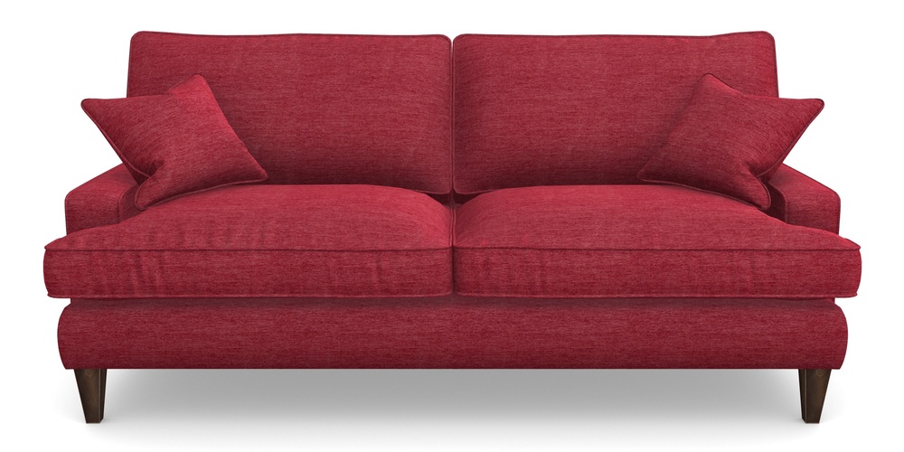 Product photograph of Ingleborough 4 Seater Sofa In Textured Velvet - Firebrick from Sofas and Stuff Limited