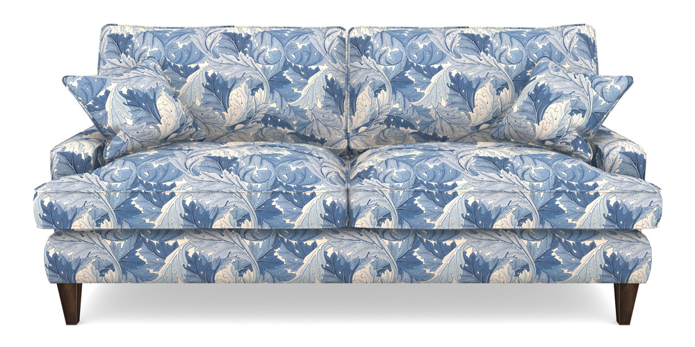 Product photograph of Ingleborough 4 Seater Sofa In William Morris Collection - Acanthus - Woad from Sofas and Stuff Limited