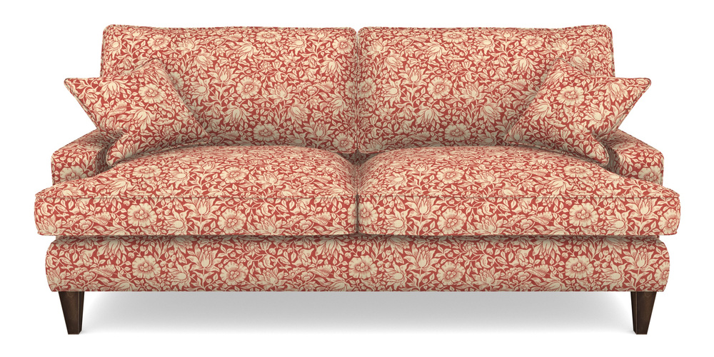 Product photograph of Ingleborough 4 Seater Sofa In William Morris Collection - Mallow - Madder from Sofas and Stuff Limited