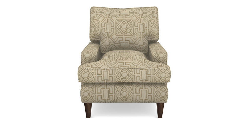 Product photograph of Ingleborough Chair In Rhs Collection - Large Knot Garden Linen - Gold from Sofas and Stuff Limited