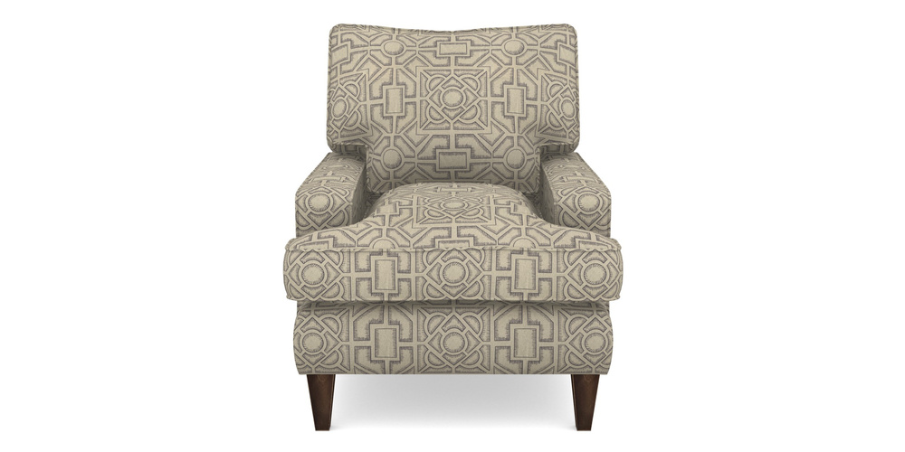 Product photograph of Ingleborough Chair In Rhs Collection - Large Knot Garden Linen - Grey from Sofas and Stuff Limited