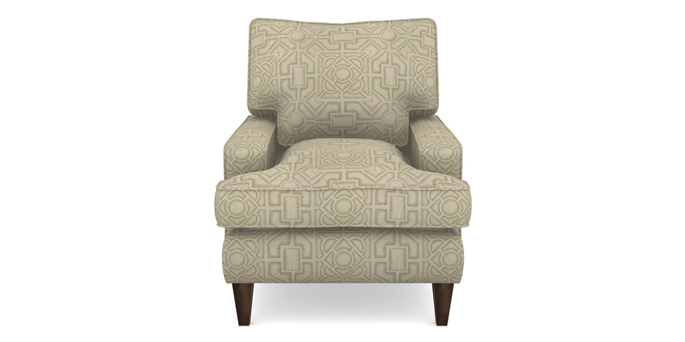 Product photograph of Ingleborough Chair In Rhs Collection - Large Knot Garden Linen - Pistachio from Sofas and Stuff Limited