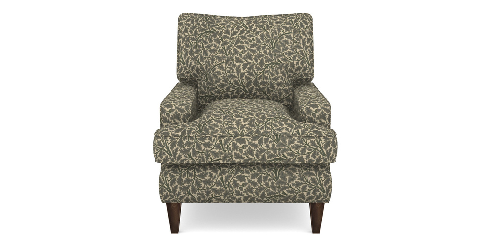 Product photograph of Ingleborough Chair In V A Drawn From Nature Collection - Oak Tree - Dark Green from Sofas and Stuff Limited