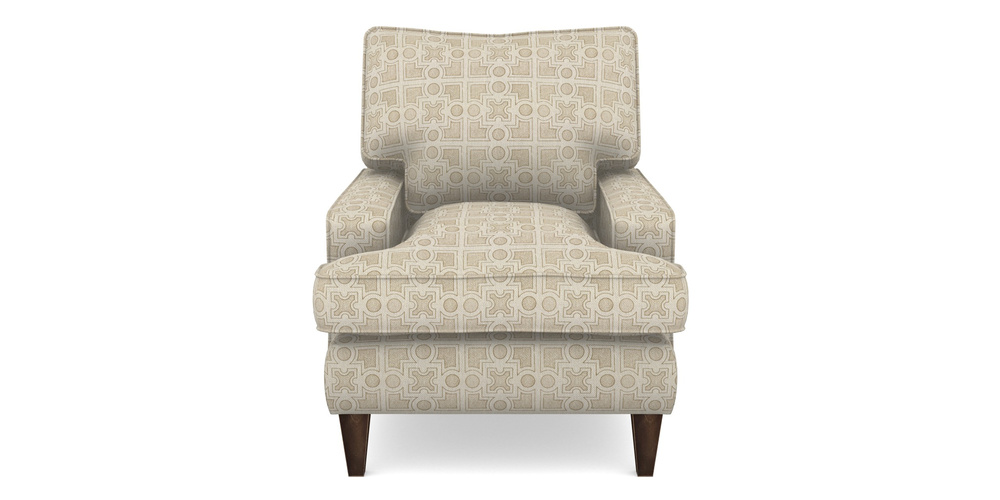 Product photograph of Ingleborough Chair In Rhs Collection - Small Knot Garden Cotton Weave - Gold from Sofas and Stuff Limited