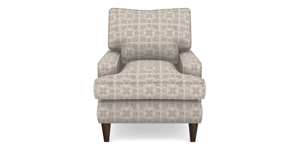 Product photograph of Ingleborough Chair In Rhs Collection - Small Knot Garden Cotton Weave - Grey from Sofas and Stuff Limited