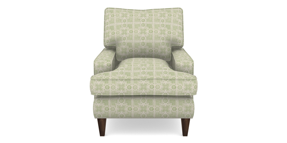 Product photograph of Ingleborough Chair In Rhs Collection - Small Knot Garden Cotton Weave - Green from Sofas and Stuff Limited