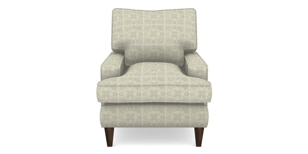 Product photograph of Ingleborough Chair In Rhs Collection - Small Knot Garden Cotton Weave - Pistachio from Sofas and Stuff Limited