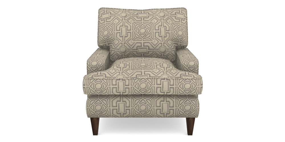 Product photograph of Ingleborough Gents Chair In Rhs Collection - Large Knot Garden Linen - Grey from Sofas and Stuff Limited