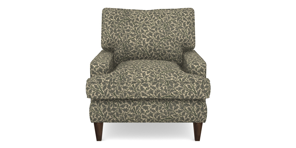 Product photograph of Ingleborough Gents Chair In V A Drawn From Nature Collection - Oak Tree - Dark Green from Sofas and Stuff Limited