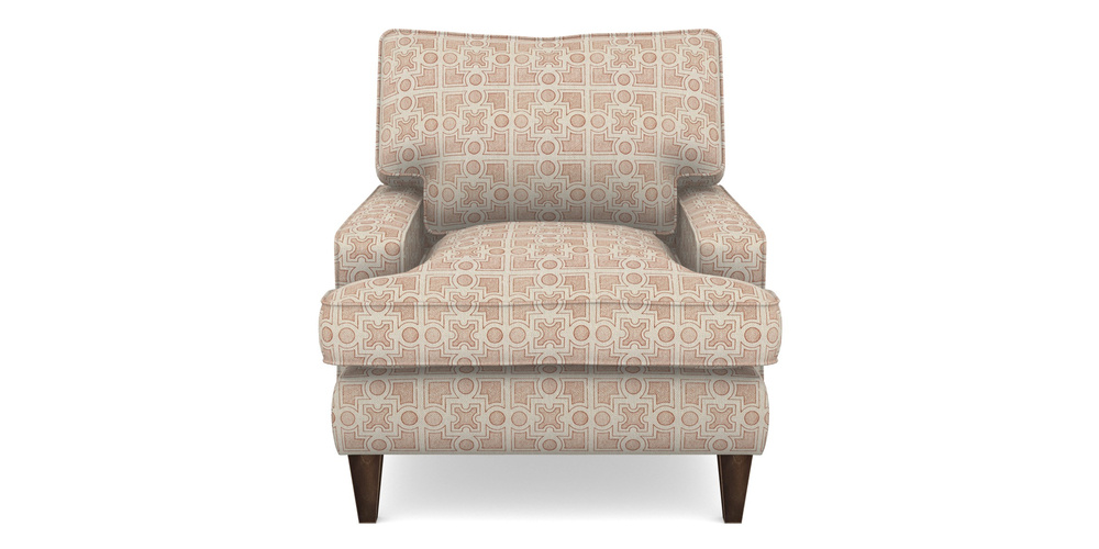 Product photograph of Ingleborough Gents Chair In Rhs Collection - Small Knot Garden Cotton Weave - Terracotta from Sofas and Stuff Limited