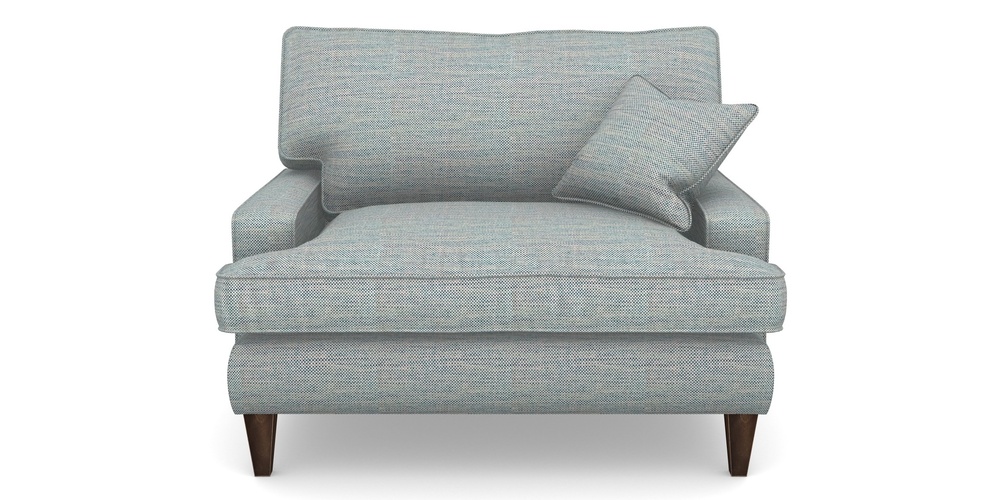 Product photograph of Ingleborough Snuggler In Basket Weave - Blue from Sofas and Stuff Limited