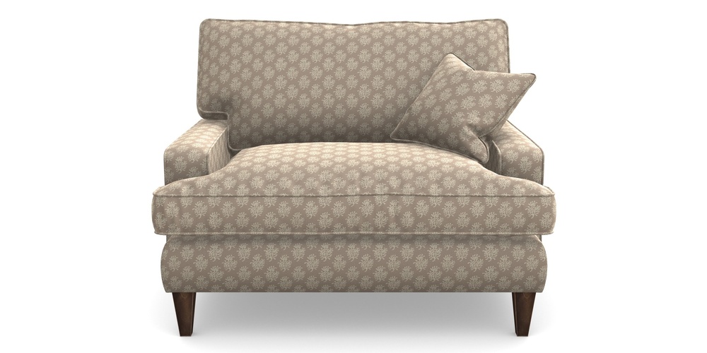 Product photograph of Ingleborough Snuggler In Cloth 21 - Coral 1 - Beech from Sofas and Stuff Limited