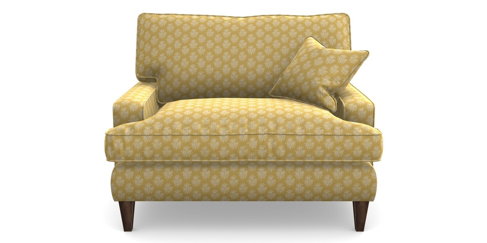 Product photograph of Ingleborough Snuggler In Cloth 21 - Coral 1 - Canary from Sofas and Stuff Limited