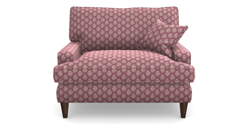 Product photograph of Ingleborough Snuggler In Cloth 21 - Coral 1 - Cassis from Sofas and Stuff Limited