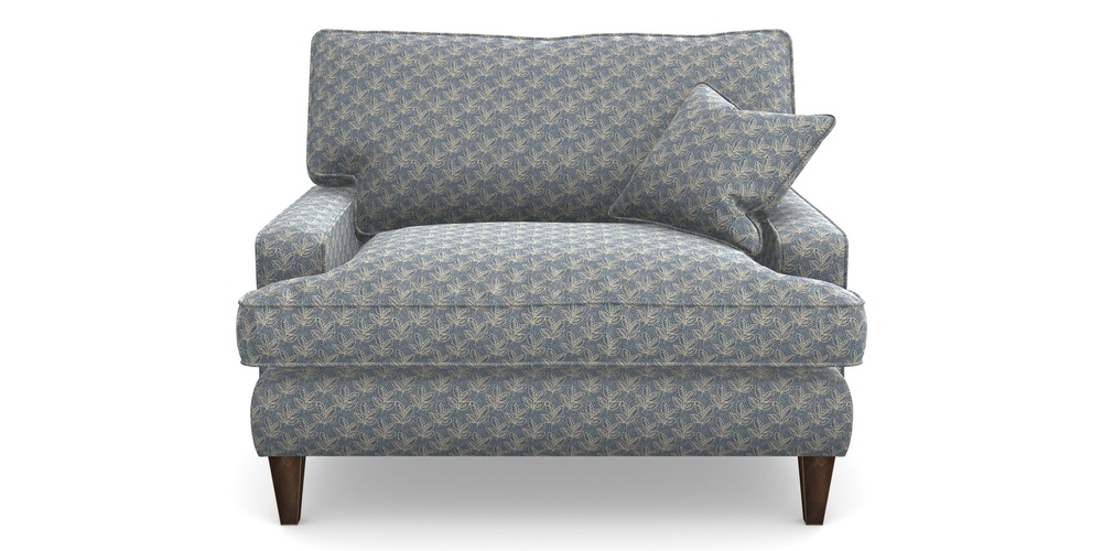 Product photograph of Ingleborough Snuggler In Cloth 21 - Decorative Leaf - Bilberry from Sofas and Stuff Limited