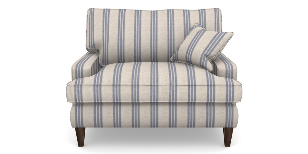 Product photograph of Ingleborough Snuggler In Cloth 18 Stripe Bengal - Indigo from Sofas and Stuff Limited