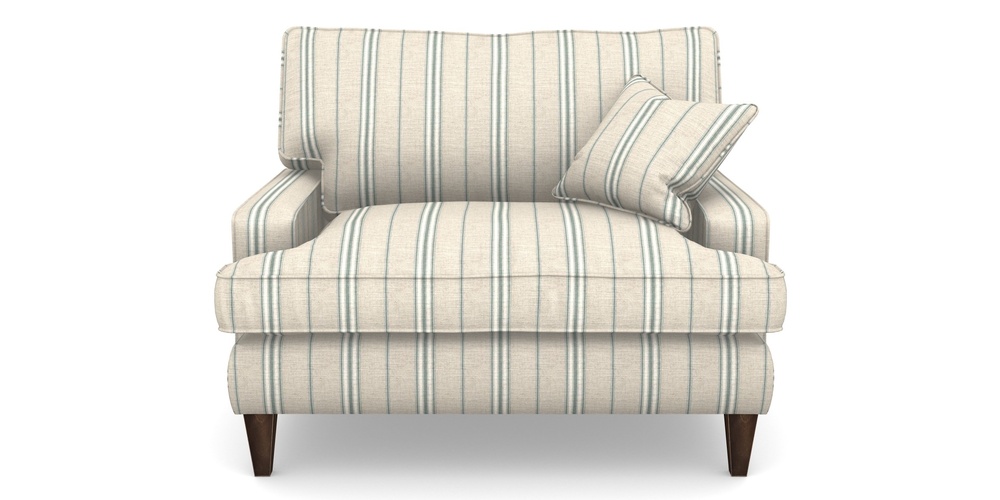 Product photograph of Ingleborough Snuggler In Cloth 18 Stripe Regimental - Basil from Sofas and Stuff Limited