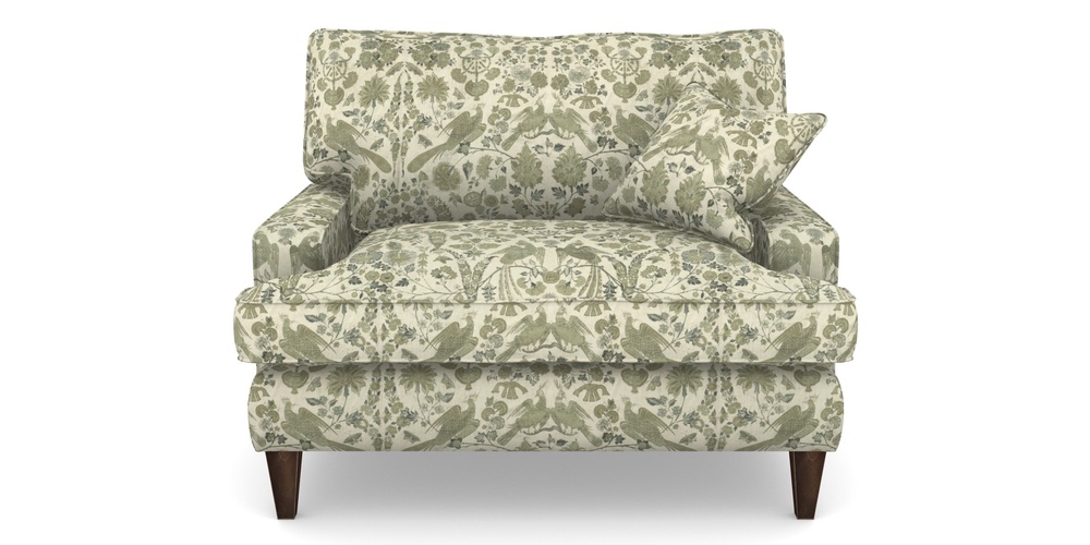 Product photograph of Ingleborough Snuggler In V A Brompton Collection - Coromandel - Basil from Sofas and Stuff Limited