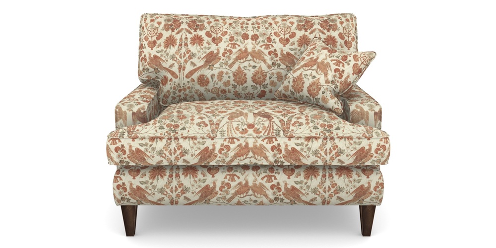 Product photograph of Ingleborough Snuggler In V A Brompton Collection - Coromandel - Terracotta from Sofas and Stuff Limited