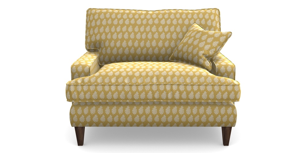 Product photograph of Ingleborough Snuggler In Cloth 21 - Oak Leaf - Canary from Sofas and Stuff Limited