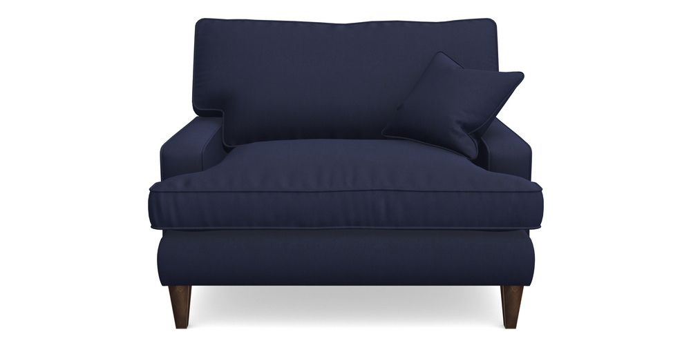 Product photograph of Ingleborough Snuggler In Clever Tough And Eco Velvet - Indigo from Sofas and Stuff Limited