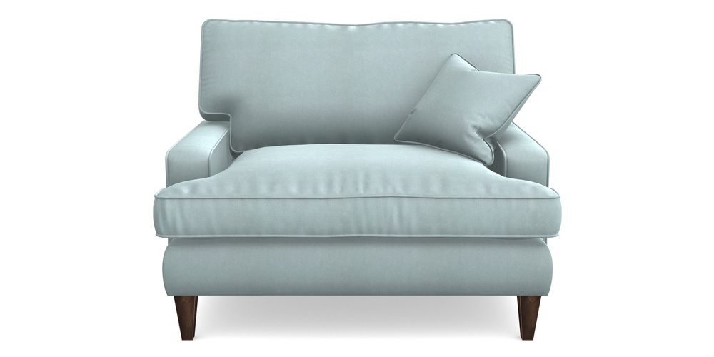 Product photograph of Ingleborough Snuggler In Clever Tough And Eco Velvet - Mineral from Sofas and Stuff Limited