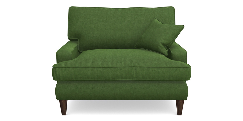 Product photograph of Ingleborough Snuggler In Clever Tough And Eco Velvet - Shamrock from Sofas and Stuff Limited