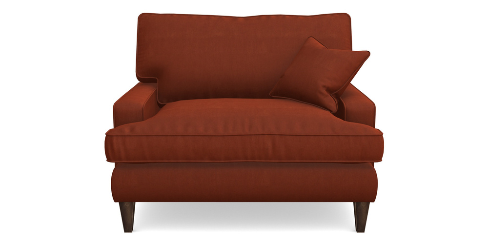 Product photograph of Ingleborough Snuggler In Clever Tough And Eco Velvet - Tawny from Sofas and Stuff Limited