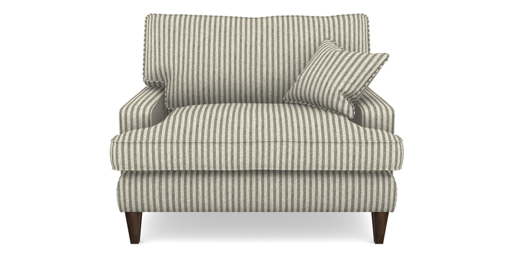 Product photograph of Ingleborough Snuggler In Cloth 22 - Pinstripe - Seal from Sofas and Stuff Limited