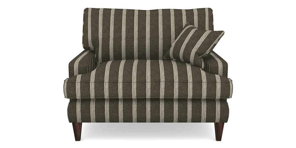 Product photograph of Ingleborough Snuggler In Cloth 20 - Design 2 - Olive Stripe from Sofas and Stuff Limited