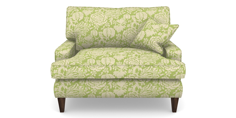 Product photograph of Ingleborough Snuggler In V A Brompton Collection - Flowering Kale - Lime from Sofas and Stuff Limited