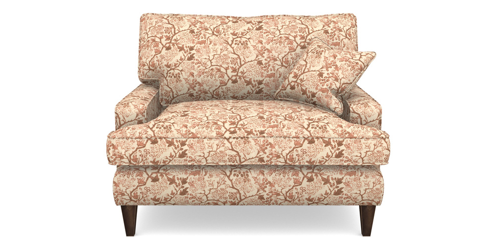 Product photograph of Ingleborough Snuggler In Rhs Collection - Gertrude Jekyll Linen Cotton Blend - Rust from Sofas and Stuff Limited