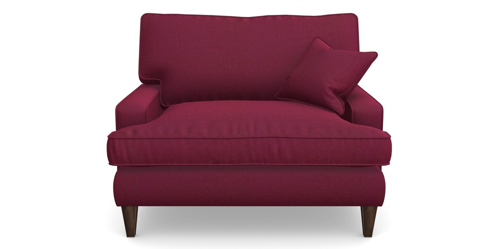 Product photograph of Ingleborough Snuggler In House Velvet - Claret from Sofas and Stuff Limited