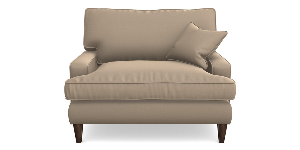 Product photograph of Ingleborough Snuggler In House Velvet - Linen from Sofas and Stuff Limited