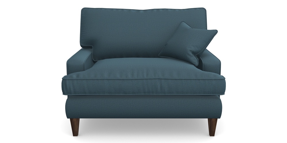 Product photograph of Ingleborough Snuggler In House Velvet - Petrol from Sofas and Stuff Limited