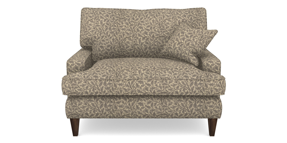 Product photograph of Ingleborough Snuggler In V A Drawn From Nature Collection - Oak Tree - Grey from Sofas and Stuff Limited