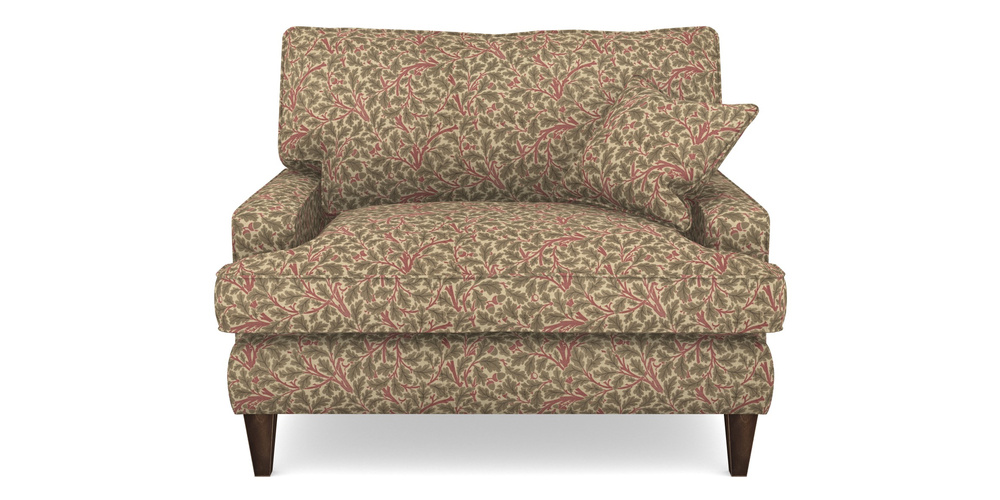 Product photograph of Ingleborough Snuggler In V A Drawn From Nature Collection - Oak Tree - Red from Sofas and Stuff Limited