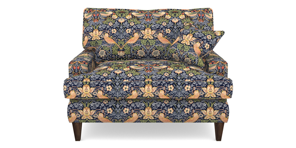 Product photograph of Ingleborough Snuggler In William Morris Collection - Strawberry Thief - Indigo Mineral from Sofas and Stuff Limited