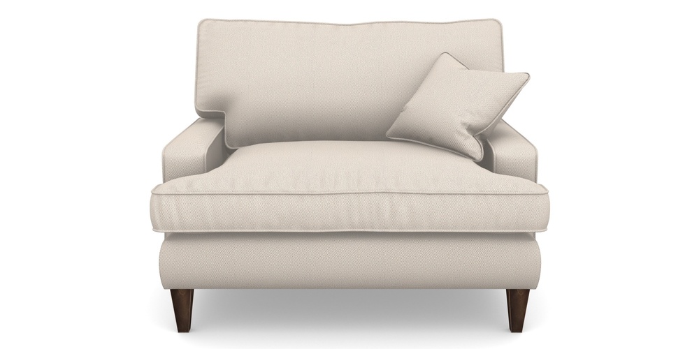 Product photograph of Ingleborough Snuggler In Two Tone Plain - Two Tone Biscuit from Sofas and Stuff Limited