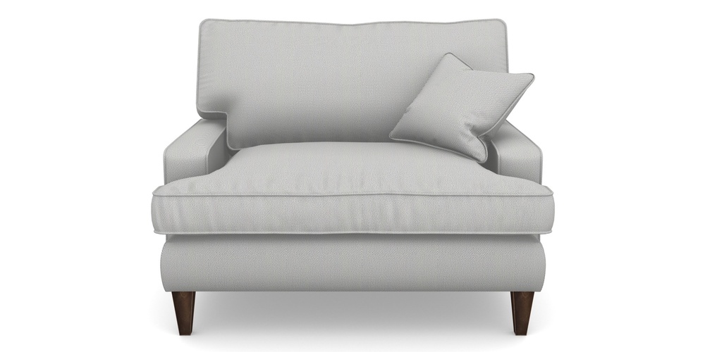 Product photograph of Ingleborough Snuggler In Two Tone Plain - Two Tone Grey from Sofas and Stuff Limited