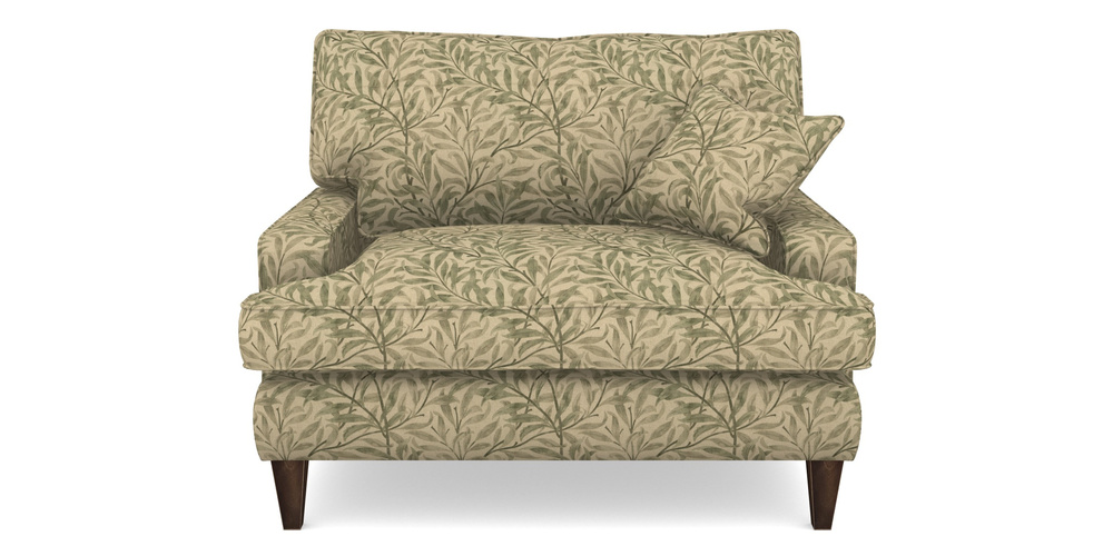 Product photograph of Ingleborough Snuggler In V A Drawn From Nature - Willow Bough Large - Light Green from Sofas and Stuff Limited