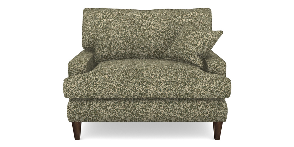 Product photograph of Ingleborough Snuggler In V A Drawn From Nature Collection - Willow - Dark Green from Sofas and Stuff Limited