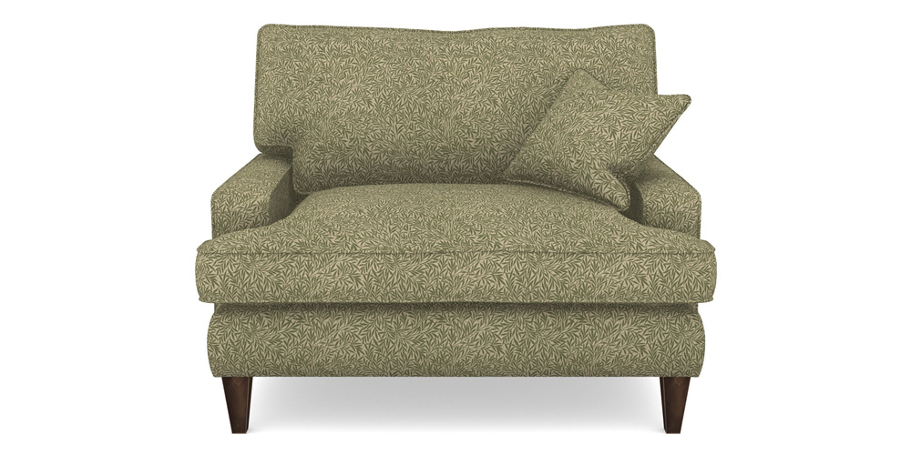 Product photograph of Ingleborough Snuggler In V A Drawn From Nature Collection - Willow - Light Green from Sofas and Stuff Limited