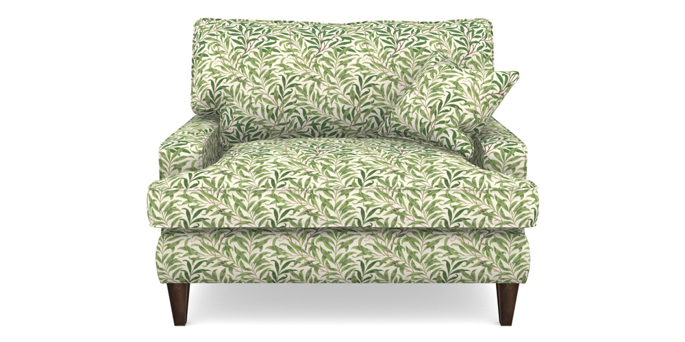 Product photograph of Ingleborough Snuggler In William Morris Collection - Willow Boughs - Leaf Green from Sofas and Stuff Limited