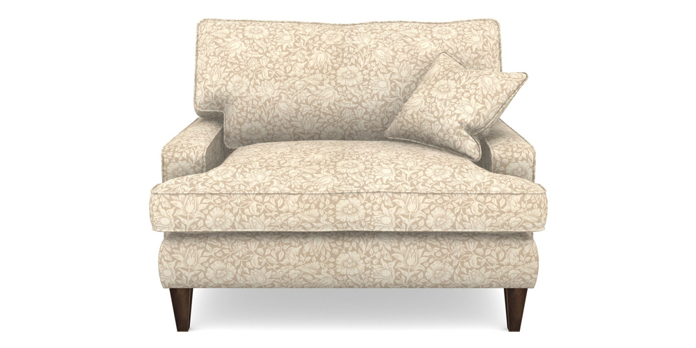 Product photograph of Ingleborough Snuggler In William Morris Collection - Mallow - Linen from Sofas and Stuff Limited