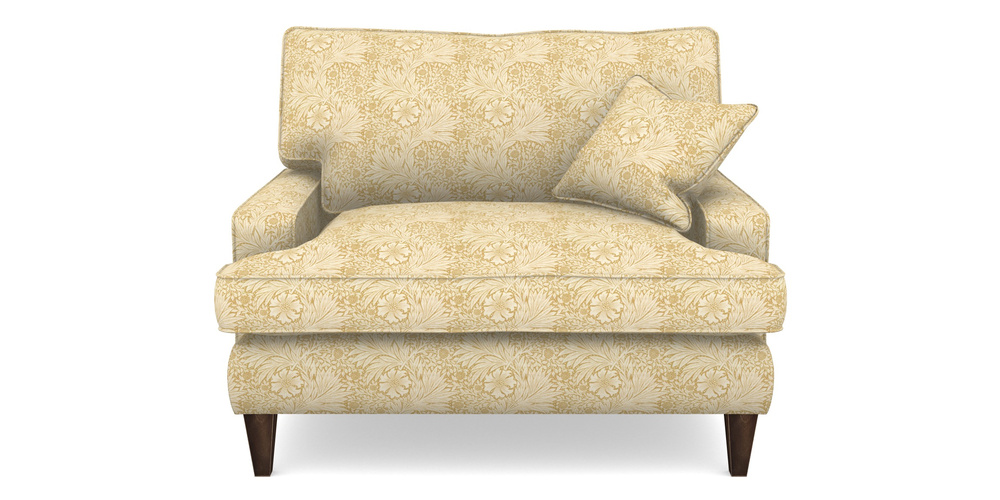 Product photograph of Ingleborough Snuggler In William Morris Collection - Marigold - Lichen Cowslip from Sofas and Stuff Limited