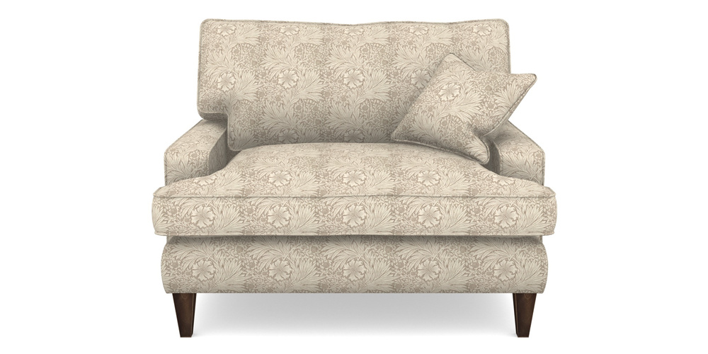 Product photograph of Ingleborough Snuggler In William Morris Collection - Marigold - Linen Ivory from Sofas and Stuff Limited